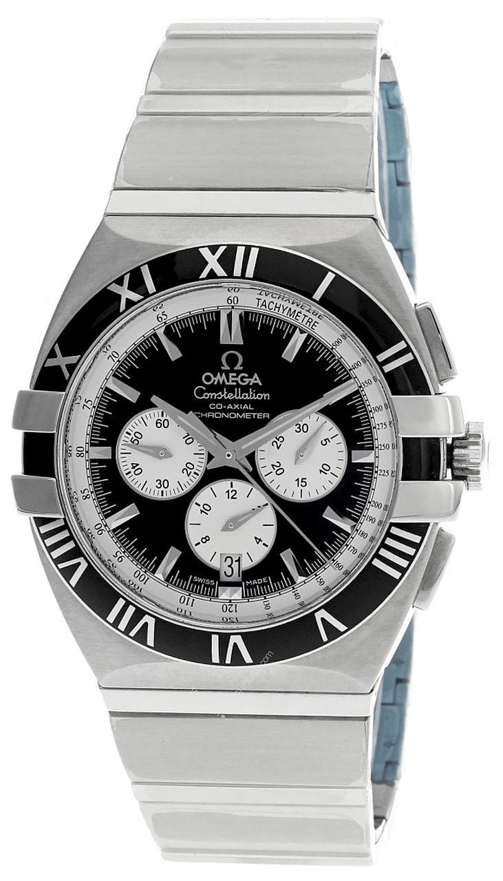 OMEGA Watches CONSTELLATION DOUBLE EAGLE 41MM CHRONO BLK DIAL WATCH 1519.51.00 - Click Image to Close